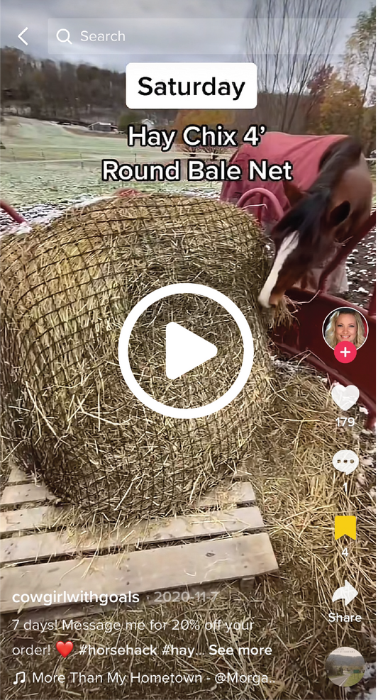 HC® Large Bale 4' Net @cowgirlwithgoals