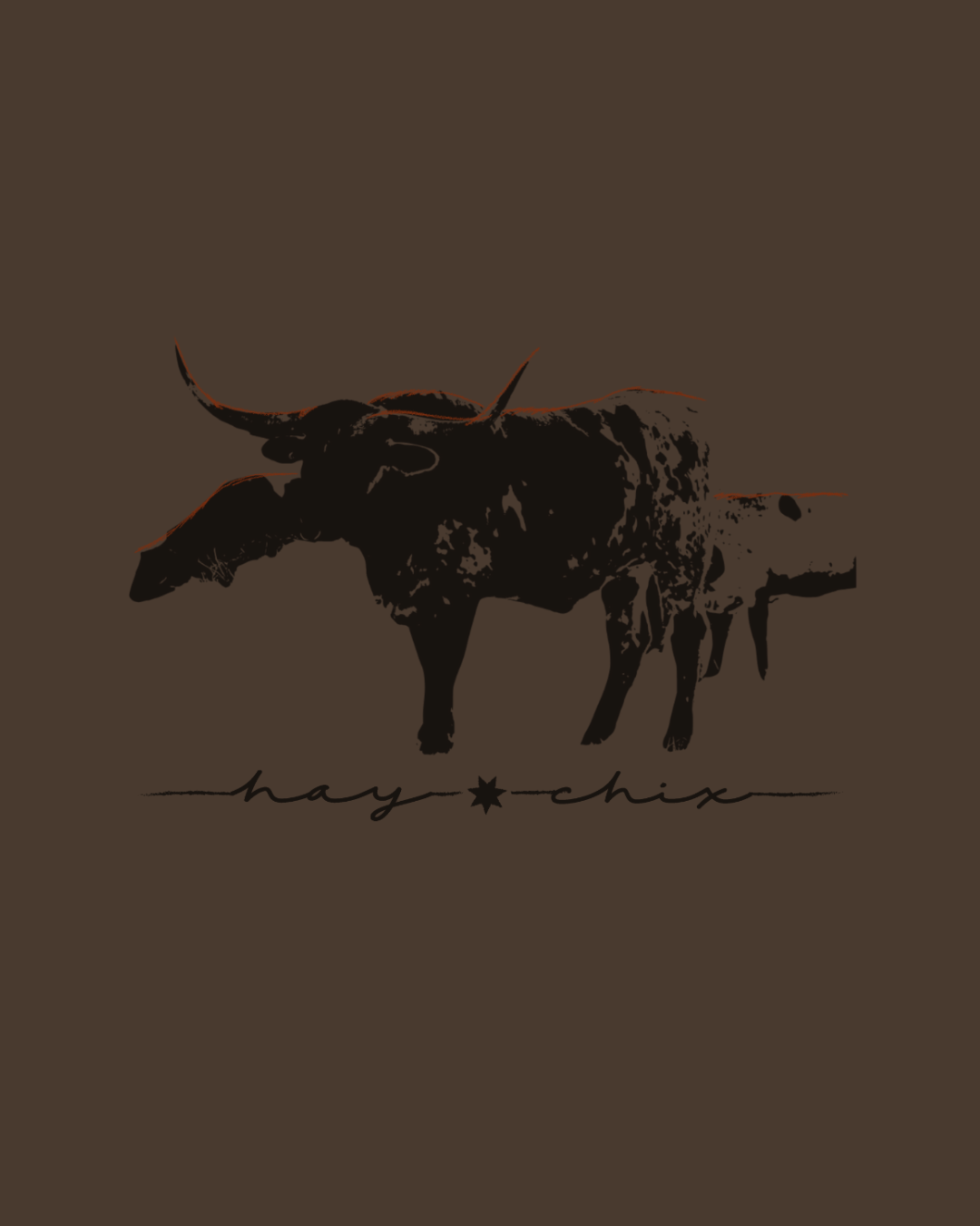 Hay Chix Longhorn Graphic Tee