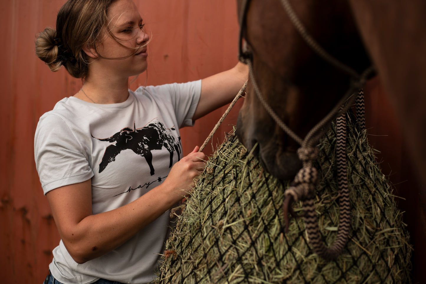 Hay Chix Longhorn Graphic Tee