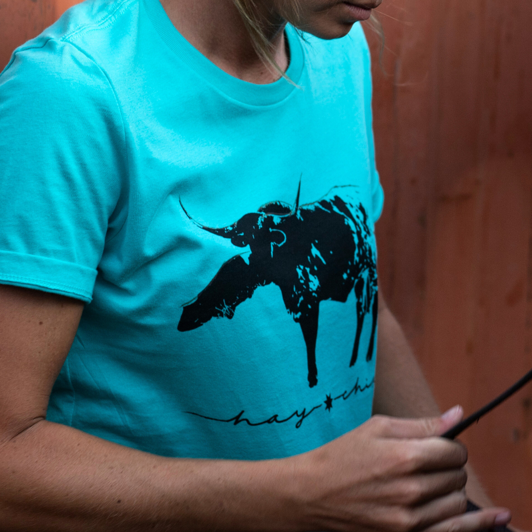 Hay Chix Longhorn Graphic Tee