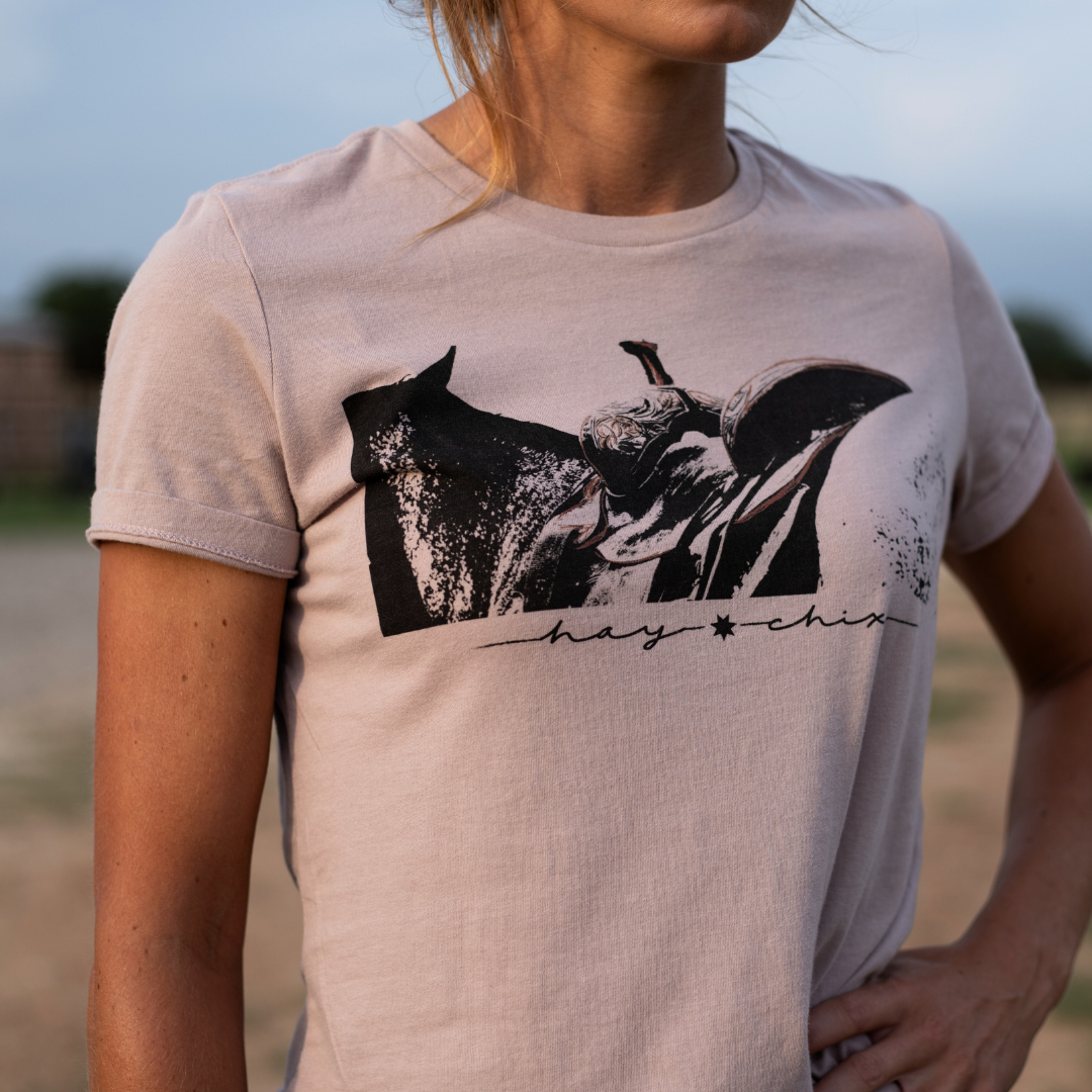 Hay Chix Saddle Graphic Tee
