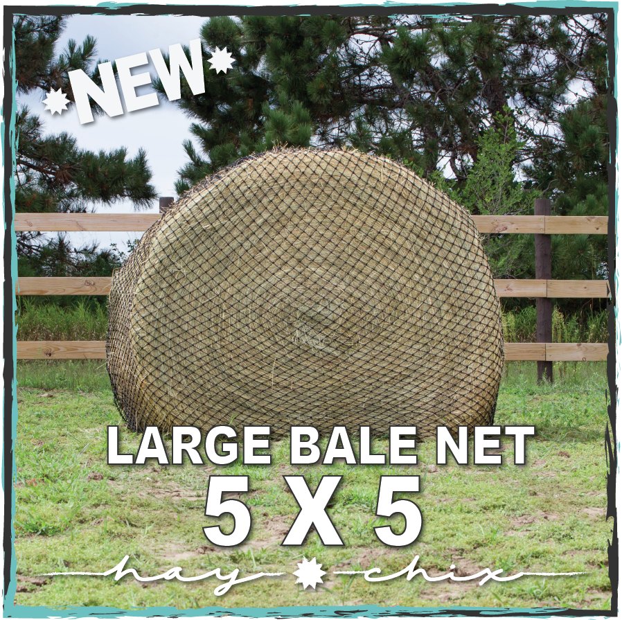 Hay Chix® Large Bale Net - 5'   "The Goldilocks"