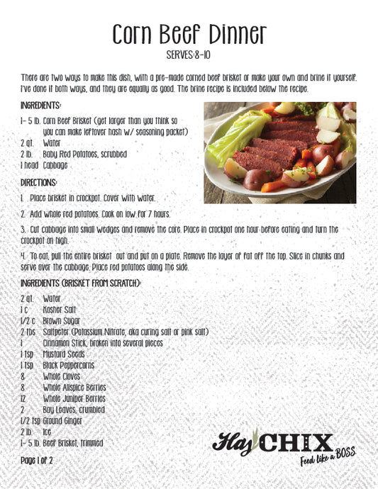 Recipe: Erin's Corn Beef