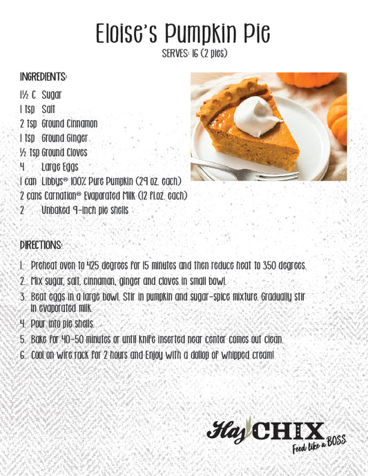 Recipe: Eloise's Pumpkin Pie