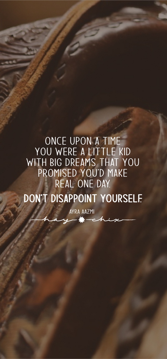 Don't Disappoint Yourself