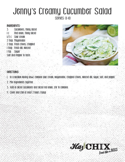 Recipe: Jenny's Creamy Cucumbers