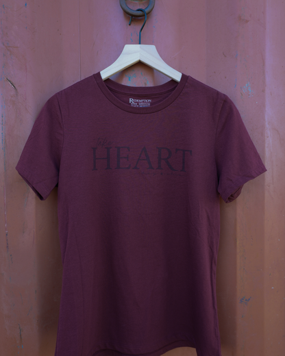 Hay Chix Maroon Heart Tee