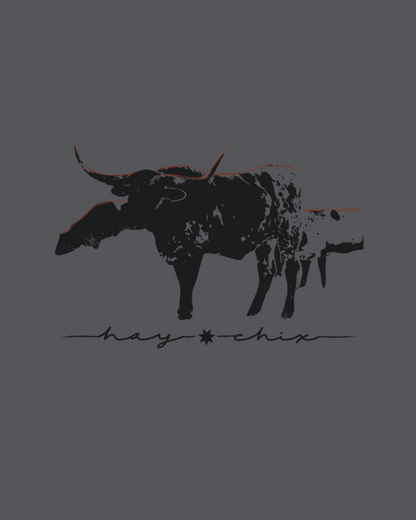 Hay Chix Longhorn Graphic Tee