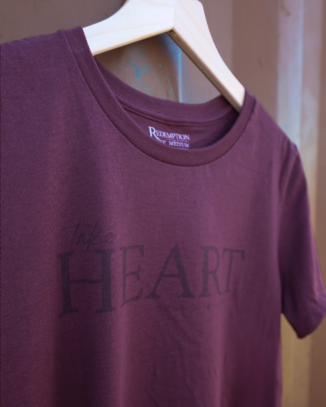 Hay Chix Maroon Heart Tee