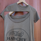 Hay Chix Vintage Brown Buckle Tee