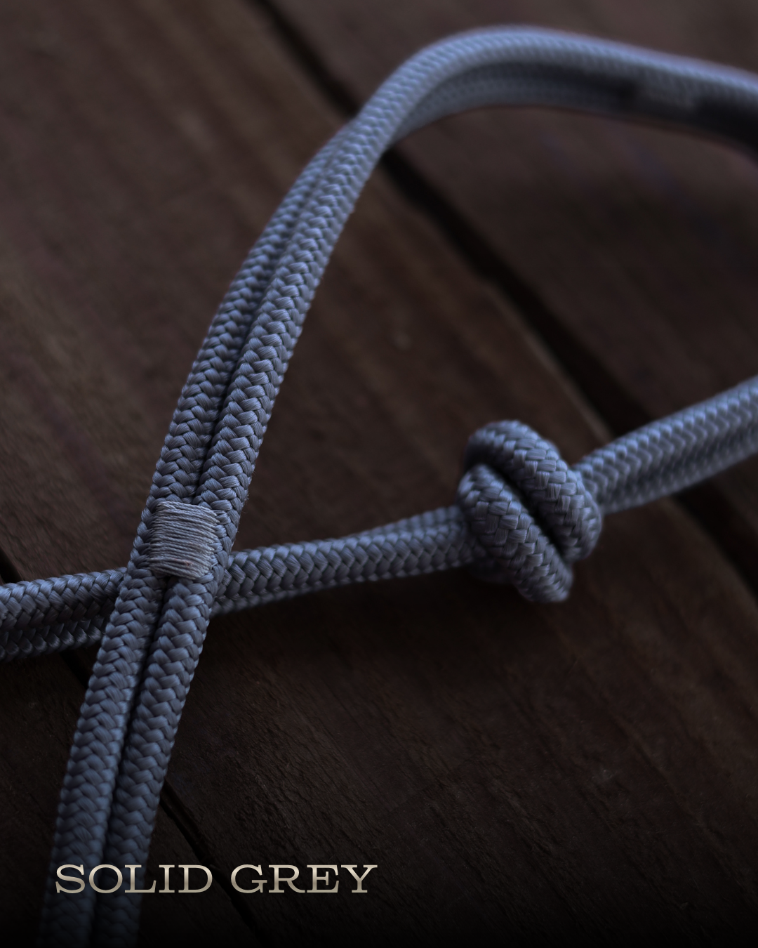 Timeless Halter & Lead Rope Set- Solid Grey