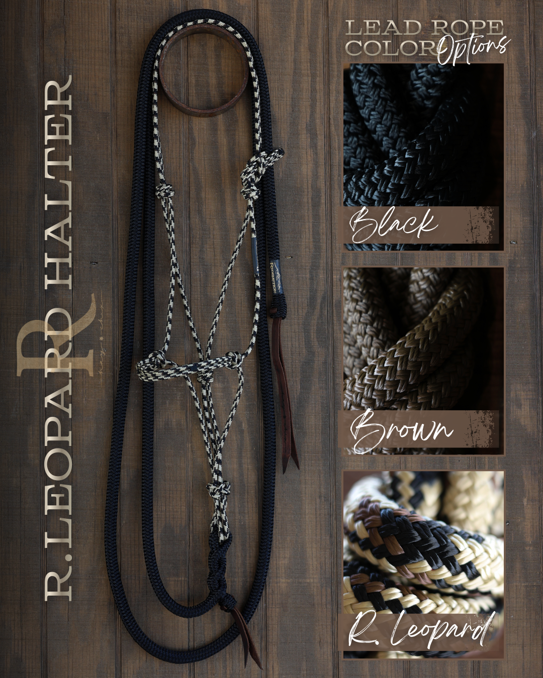 Timeless Halter & Lead Rope Set- Redemption Leopard