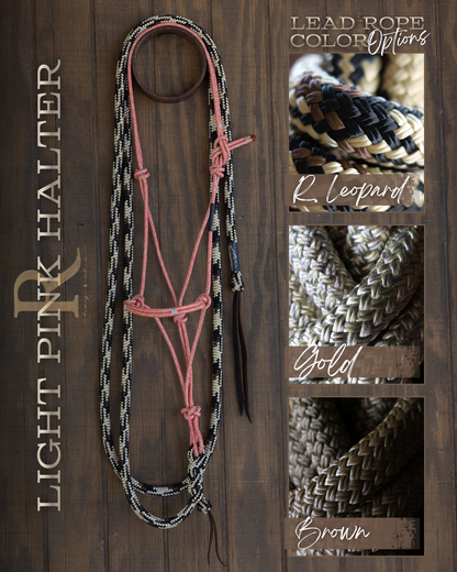 Timeless Halter & Lead Rope Set- Light Pink