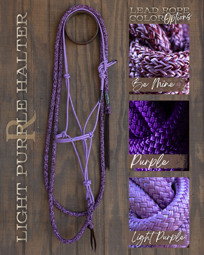 Timeless Halter & Lead Rope Set- Light Purple
