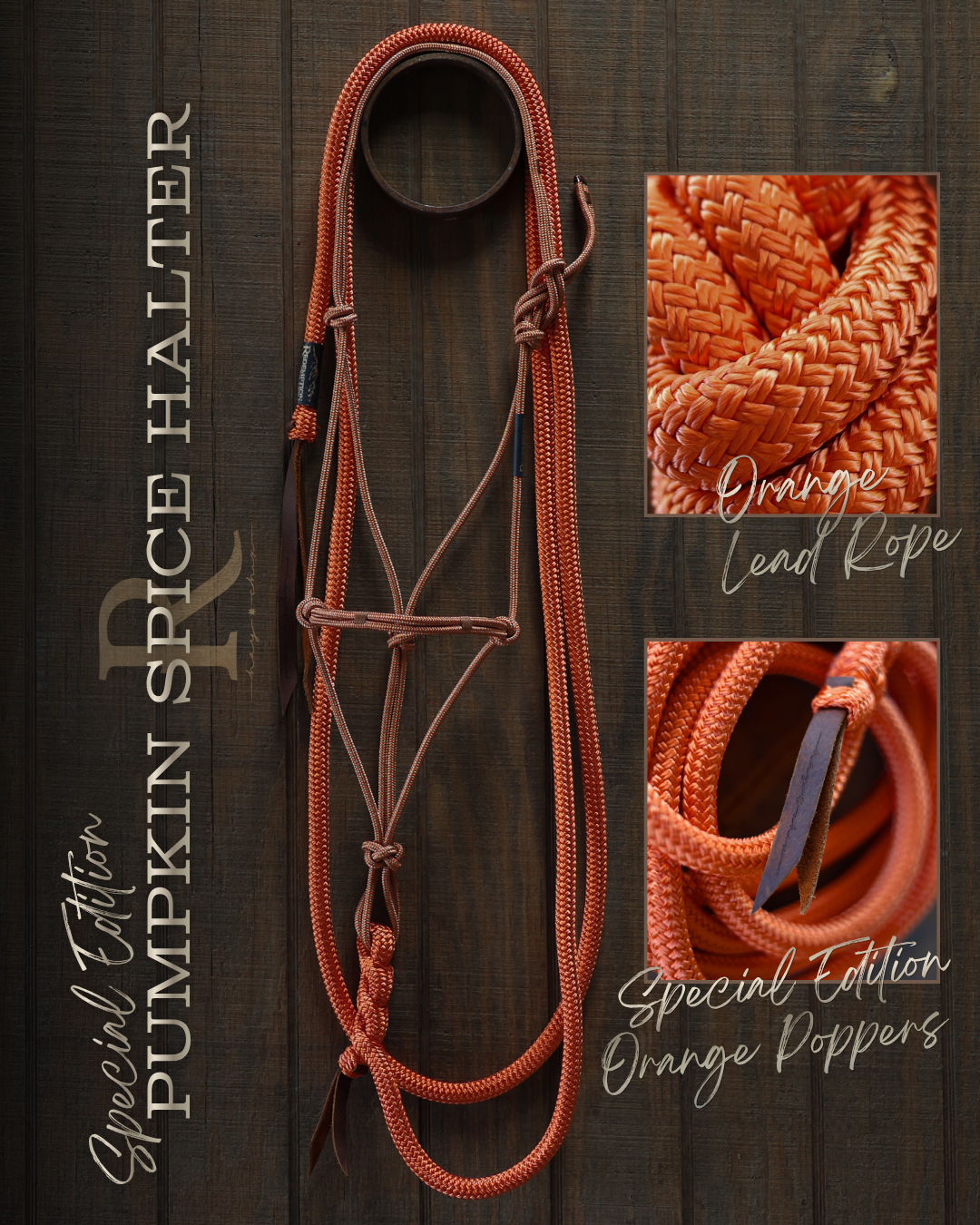 Timeless Halter & Lead Rope Set- Pumpkin Spice