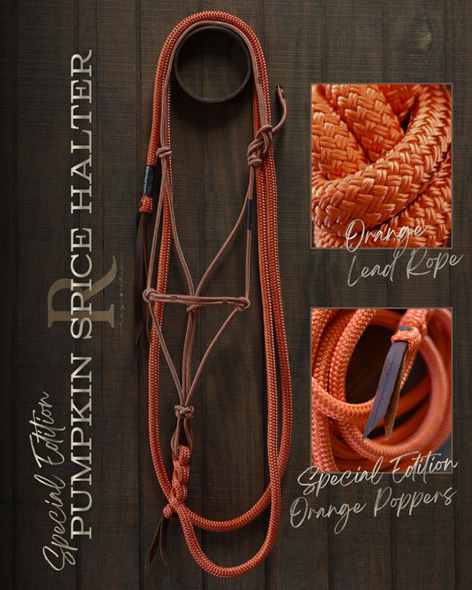 Timeless Halter & Lead Rope Set- Pumpkin Spice