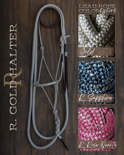 Timeless Halter & Lead Rope Set- Redemption Gold