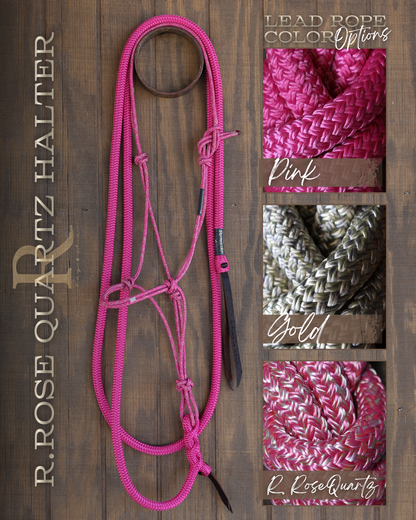 Timeless Halter & Lead Rope Set- Redemption Rose Quartz