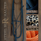 Timeless Halter & Lead Rope Set- Solid Steel Blue