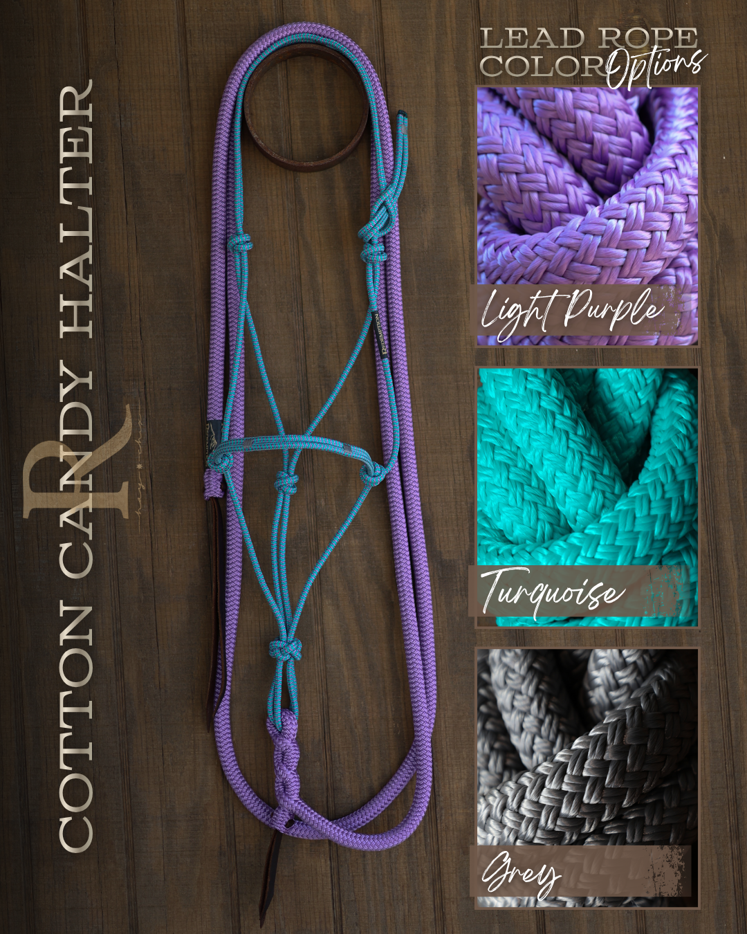 Timeless Halter & Lead Rope Set- Cotton Candy