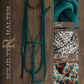 Timeless Halter & Lead Rope Set- Solid Teal