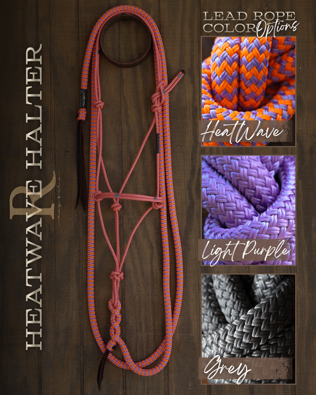 Timeless Halter & Lead Rope Set- Heat Wave