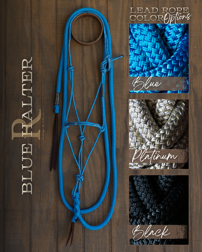 Timeless Halter & Lead Rope Set- Blue