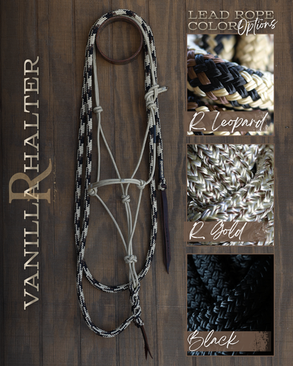 Timeless Halter & Lead Rope Set- Vanilla